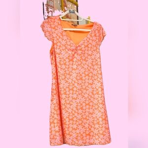 Orange Fans Pink Mesh Dress